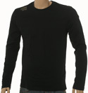 Black Long Sleeve Slim Fit T-Shirt