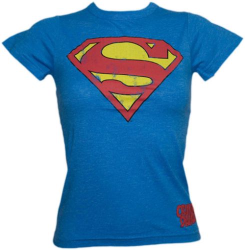 Ladies Superman Logo T-Shirt from Criminal Damage