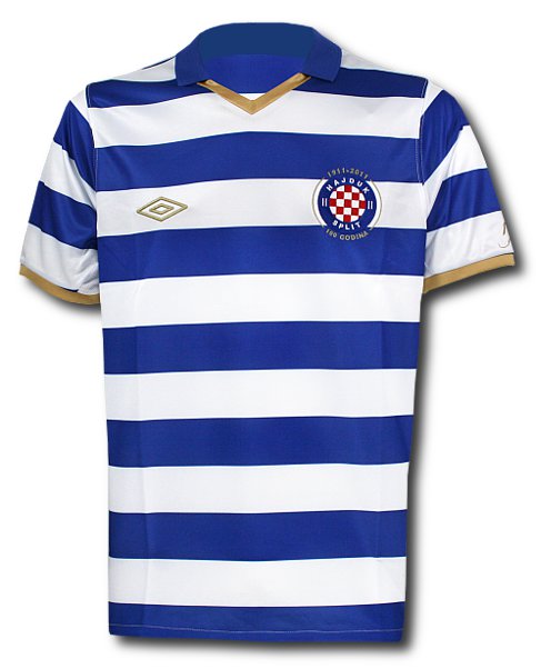 Croatia Adidas 2010-11 Hadjuk Split Adidas Home Football Shirt
