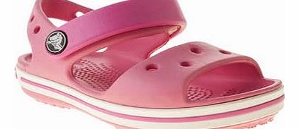 kids crocs pale pink crocband sandal girls