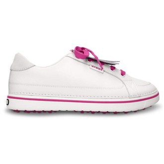 Ladies Braydn Golf Shoes (White/Fuchsia)