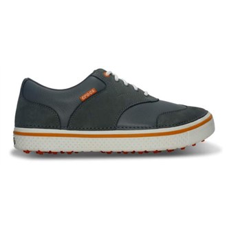 Crocs Mens Preston Golf Shoes (Charcoal/Orange)
