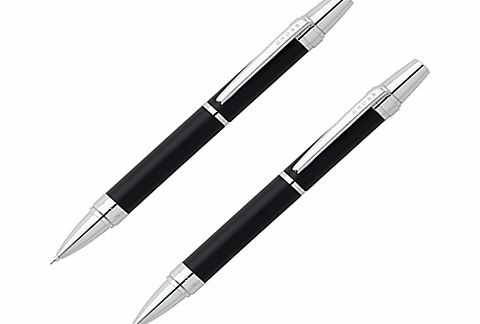 Cross Nile Ballpoint Pen and Pencil Set, Black