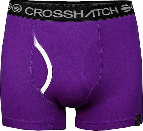 Ablaze Plain Boxer Shorts Mens Purple S