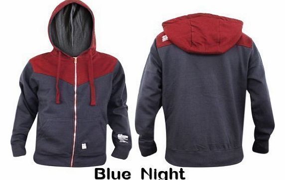 Mens Crosshatch Designer Hoodie Fleece Jacket Sweatshirt Hooded Zipper