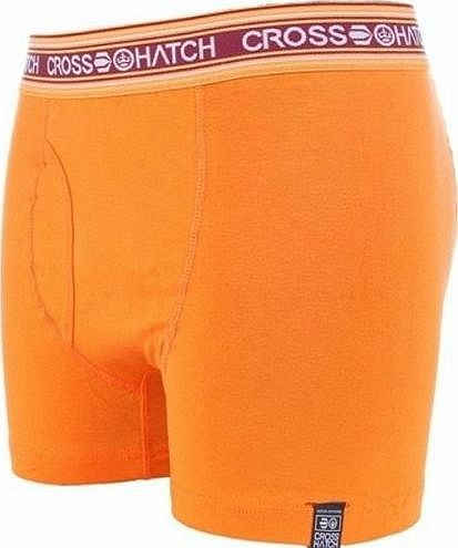 Crosshatch Mens Crosshatch Fireglow Boxer Shorts Pants (Large, Bright Orange)