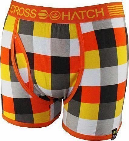 Mens Designer Crosshatch In Check Novelty Boxer Shorts Underwear Trunks