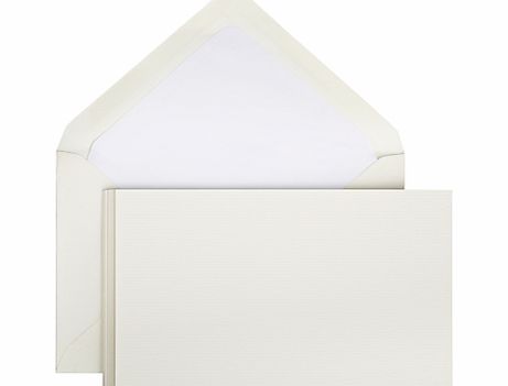 Crown Mill Notecard and Envelope Set, Cream,