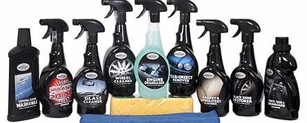 Crown Supplies Complete 11 Piece Car Cleaning Valeting Kit