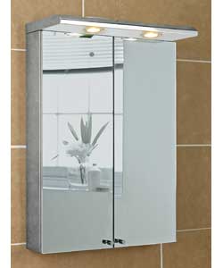 Croydex Solar II Illuminated Stainless Steel Cabinet