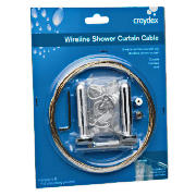 Wireline Shower Curtain Cable