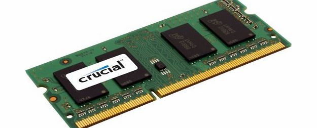 Crucial 4GB DDR3 PC3-10600 SODIMM 204 Pin Memory Module