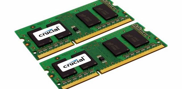 Crucial Sodimm Laptop Memory Upgrade (4GB Kit - 2GBx2,204-pin,DDR3 PC3-8500,Cl=7,1.5v)