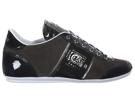 Integrale Charcoal Leather Trainers
