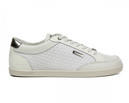 Pelota White Quilted Nylon Trainers