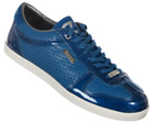 Pep Blue Perforated Leather Trainers