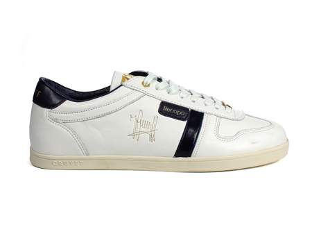 Pep White/Evening Blue Leather Trainers