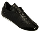 Cruyff Recopa Classic Black Quilted Mesh Trainers