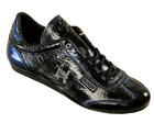 Cruyff Recopa Classic Blue/Black Leather Trainers