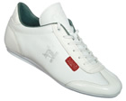 Cruyff Recopa Classic White/Red Leather Trainers
