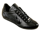 Cruyff Vanenburg Black/Black Leather Trainers