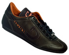 Cruyff Vanenburg Grey/Orange Leather Trainers