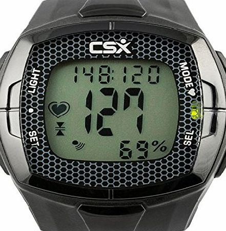 CSX - Competitive Sport Xtreme CSX Heart Rate Monitor Watch with Chest Strap, HRM C536X, Black