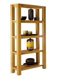 cuba Oak Open Shelf Unit