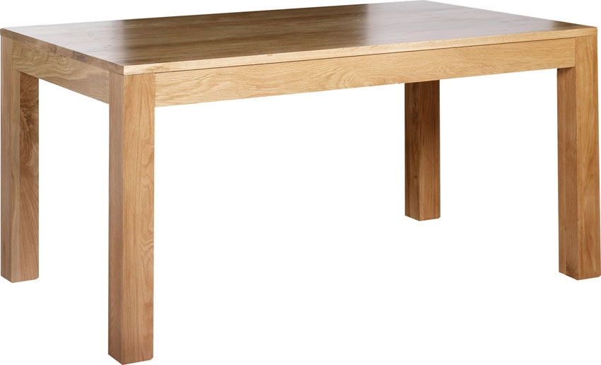 Cuba Solid Oak Dining Table - 160 x 90cm