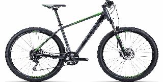 Cube Analog 29 2015 Hardtail Grey Black and Green