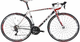 Cube Peloton Triple 2014 in White and Red