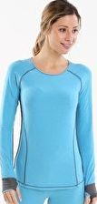 Cuddl Duds, 1297[^]265374 Womens Sport Layer Long Sleeve Crew - Glacier