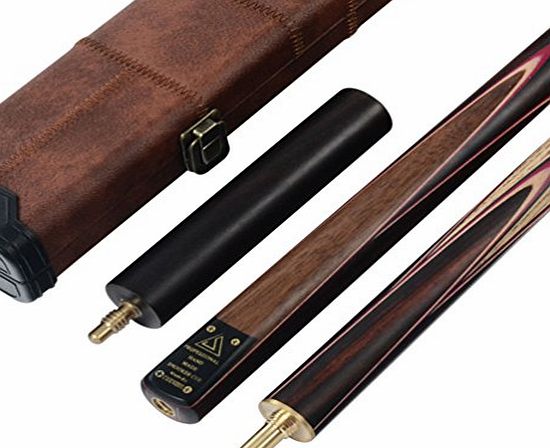 CUESOUL  Classic Handmade 58 Inch Rosewood 3/4 Piece Snooker Cue   Cue Case and Extension (CSSC008)
