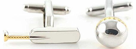 Cricket Bat & Ball Cufflinks. A Great pair of cufflinks/Tie Clip or Othet Accessory... The perfect Gift for some one special.