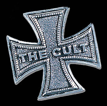 The Cult Iron Cross Pin Badge