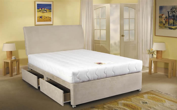 Cumfilux Beds Tranquility Deluxe 4ft 6 Double Divan Bed
