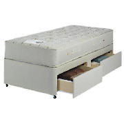 cumfilux Super Firm Single 2 Drawer Divan Set