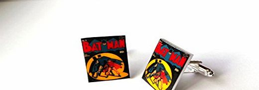 Cupcakes and Chopsticks Comic Book Super Heroes Cover Batman amp; Robin Cufflinks