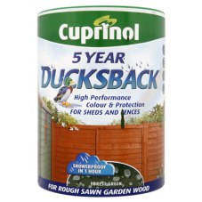 5 Year Ducksback for Sheds and Fences