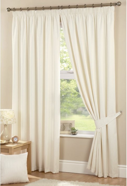 Ashley Cream Lined Curtains