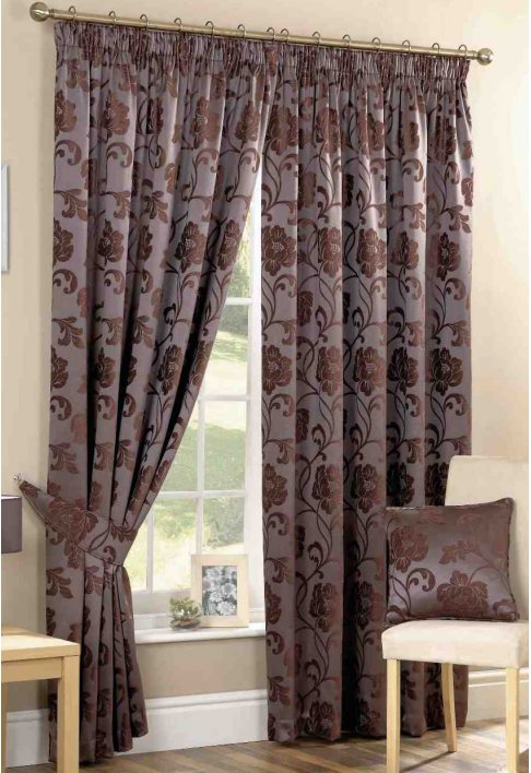 Camberley Aubergine Lined Curtains
