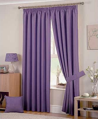Hudson Lined Curtains - 117 x 183cm - Heather