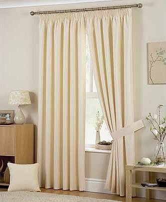 Curtina Hudson Lined Curtains - 117 x 183cm - Natural