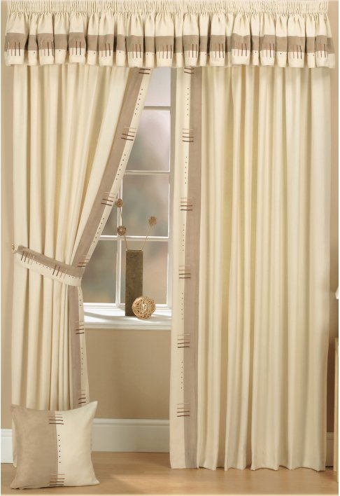 Curtina Kato Cream Lined Curtains