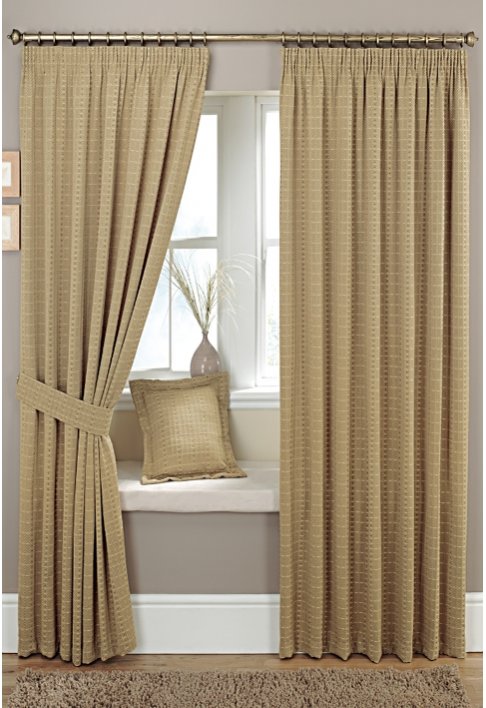 Marlowe Biscuit Lined Curtains