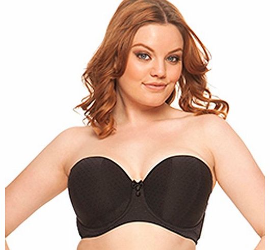 Curvy Kate Womens Black Luxe Multiway Strapless Bra 36Ff