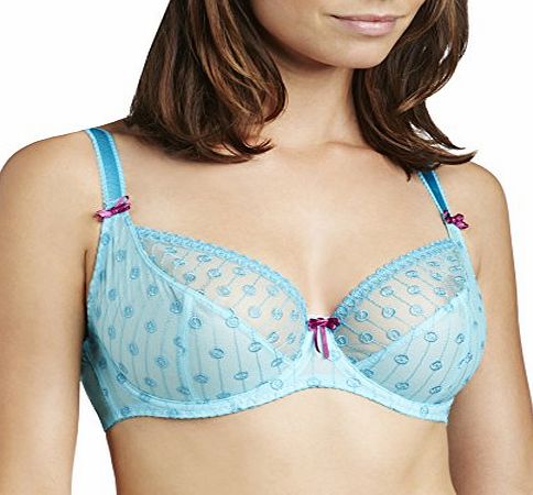 Curvy Kate Womens Dreamcatcher Balcony Full Cup Everyday Bra, Turquoise (Frost/Boysenberry), 30G