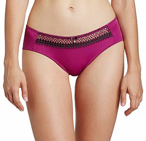 Curvy Kate Womens Gia Brief, Purple (Boysenberry/Black), Size 16