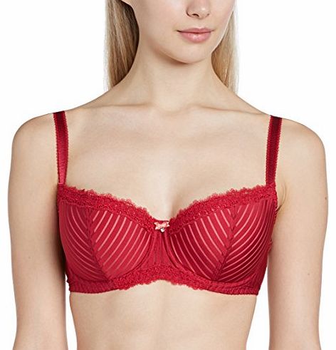 Curvy Kate Womens Ritzy Padded Balcony Full Cup Everyday Bra, Red (Ruby/Spice), 36G