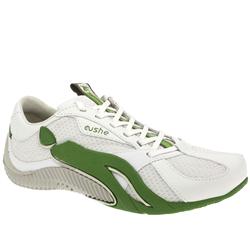 Male Cushe Groove Speed Nylon Leather Upper in White and Green